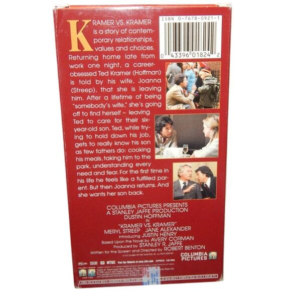 KRAMER VS. KRAMER vintage VHS in original paper case Dustin Hoffman - Picture 3 of 6